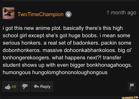 giant boobs meme|New Anime Plot